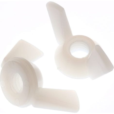 Ecrou à oreilles Nylon, M6 ( Prix pour Sachet de 25 )