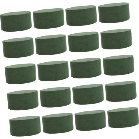 Cuencos de espuma floral de 8 cm, juego de 20, absorbentes de agua para arreglos florales, artículos para bodas y decoración de jardines. (1/5)