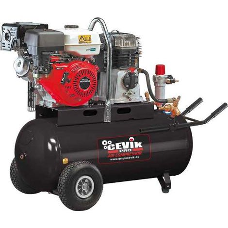 Compresor gasolina 100lt 9hp gx270 pro ca-pro109petrol CEVIK