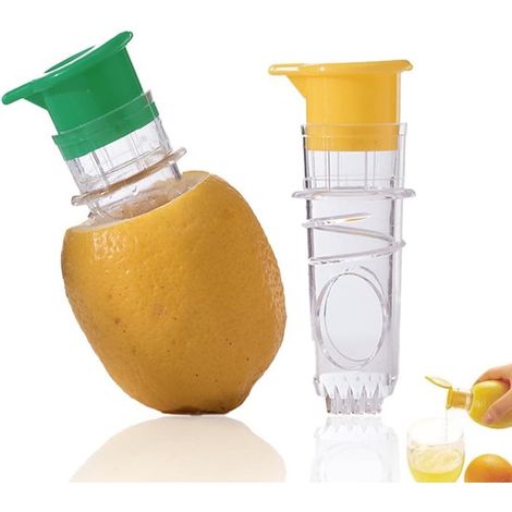 Spremiagrumi manuale con tappo a vite e filtro incorporato per spremere il succo di limone/lime, per preparare (1/5)
