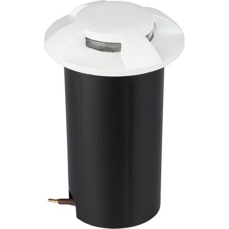 1W LED FARETTO INCASSO PAVIMENTO BIANCO 4 WAY 6500K                                                      - Luce FREDDA