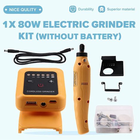 80-W-Elektro-Vakuumschleifer-Set für Heimwerker (1/5)