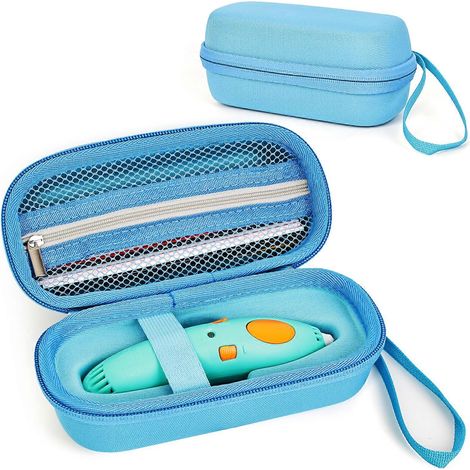 Étui de rangement pour stylo 3D enfant 3D-01, accessoires pour 3Doodler (bleu) ( ) (1/2)