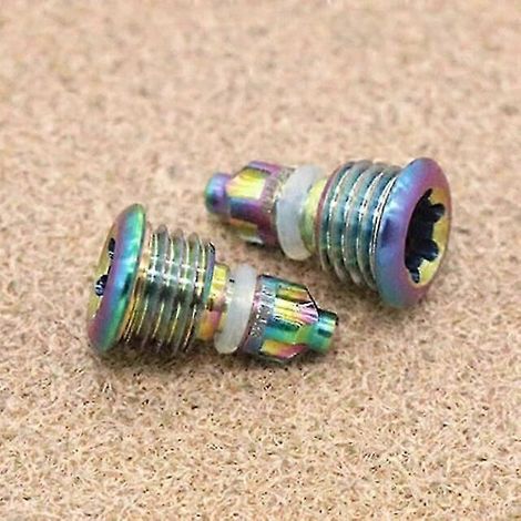 2 vis de purge de vélo en alliage de titane avec joint torique pour vélos Magura MT2, MT4, MT5, MT7 et MT8 (5 couleurs disponibles). Kits d'entretien de freins pour véhicules motorisés. (1/5)