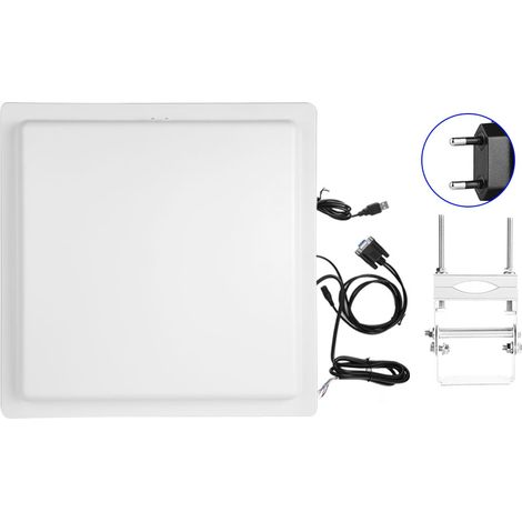 Antenne RFID UHF étanche 35m/114.8ft USB pour parking entrepôt accès WG26/34 RS232 RS-485 norme UE 865-868MHz 100-240V (1/5)