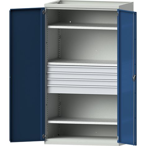 ANKE, Armoire pour charges lourdes avec 3 tablettes, 4 tiroirs: (1/5)