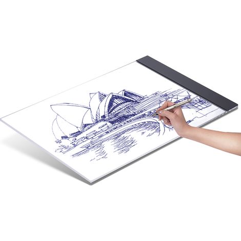 Tablette lumineuse LED A4 portable à tracer dessin calque copie avec câble USB pour artiste animation croquis architecture calligraphie pochoir peinture diamant