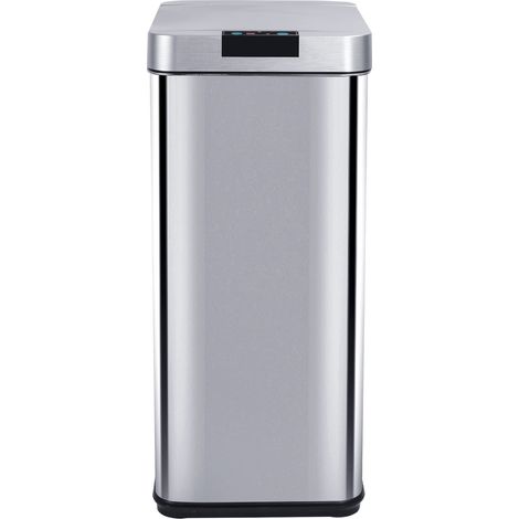 Kitchen Move – Poubelle automatique 50L inox à ouverture infrarouge – Couvercle anti-odeurs – Base antidérapante – BATD750