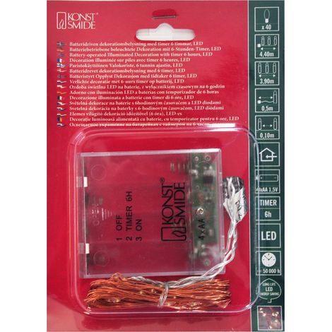 Guirlande Lumineuse à Micro LED, Métal, 0.8 W, Blanc (1/5)