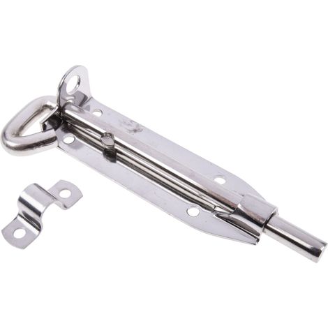Rs Pro – Verrou de porte cadenassable en acier inoxydable 304 – Dimensions 152mm – Résistant à la corrosion pour sécurité extérieure (1/3)
