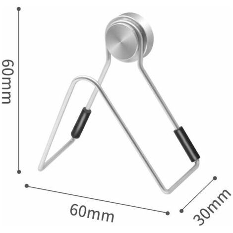 Porte Eponge evier Cuisine,Porte éponge Amovible en Acier Inoxydable, Porte éponge de Cuisine Accessoires Non perforé, Porte (1/5)