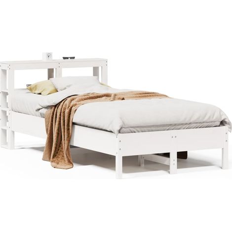 Maison Exclusive - Letto senza Materasso Bianco 120x190 cm Legno Massello di Pino
