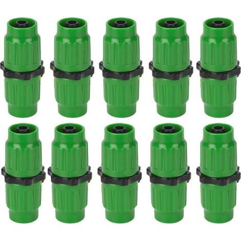 (10 pièces) Kit de réparation de tuyau d'arrosage extensible, connecteurs pour tuyau d'arrosage extensible femelle mâle kit de réparation (1/5)