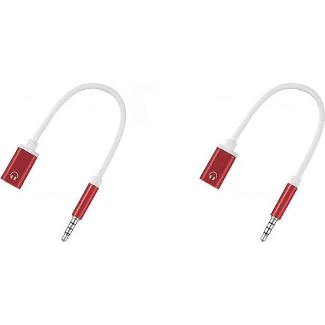 Deux câbles audio mâles 3,5 mm vers femelles Type-C, adaptateurs audio/casque audio analogiques, adaptés aux lecteurs MP3. (1/3)