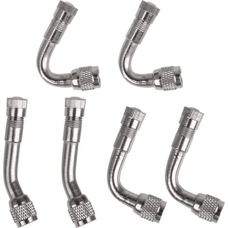 6pcs Tire Valve Extension Tyre Adapter 45/90/135 Degree for Car Motorcycle Bike