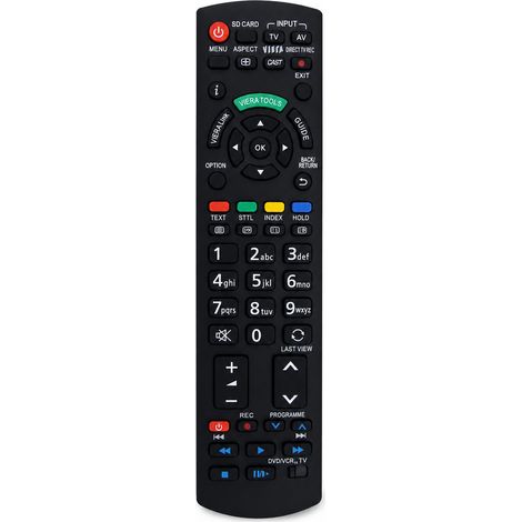Télécommande TV compatible avec Panasonic VIERA, modèle N2QAYB000724A (1/5)
