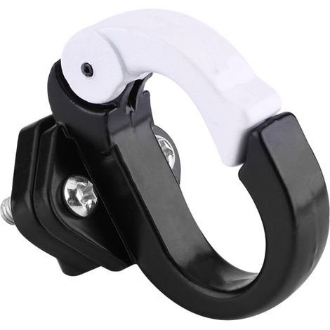 Porte-casque moto universel en alliage d'aluminium noir (1/2)