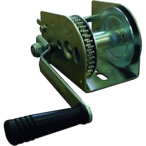 Treuil manuel sur console N1 - Charge maximale couche supérieur (câble déroulé) : 470 kg - HUCHEZ TREUILS