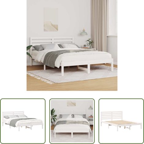 vidaXL Estructura de cama 120 x 190 cm Madera de pino macizo (1/5)