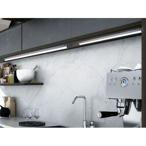 2er SET LED Unterbauleuchten mit Schalter & 230V Direktanschluss, Länge 84cm (1/5)