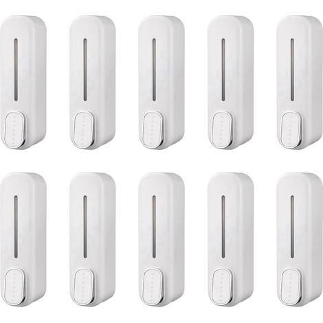 mounted soap dispenser 10 units 350 ml liquid shower gel (1/3)
