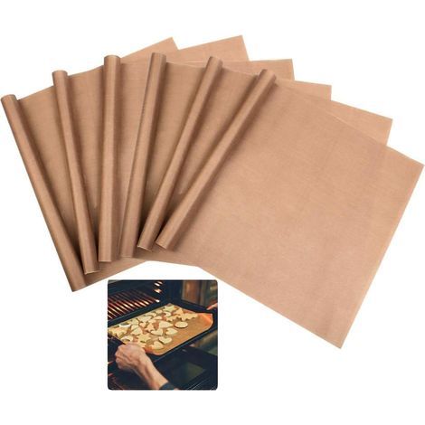 Hitzebeständiges braunes, antihaftbeschichtetes Ölpapier für Küchenöfen und Konditoreien (matte Kaffeefarbe [40 x 60 cm]).