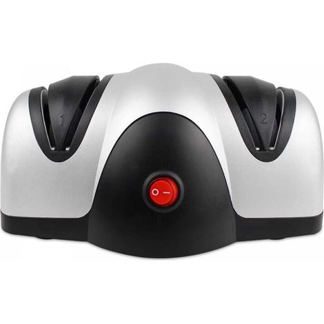 Electric Knife Sharpener, Two Level Sharpener, Black
