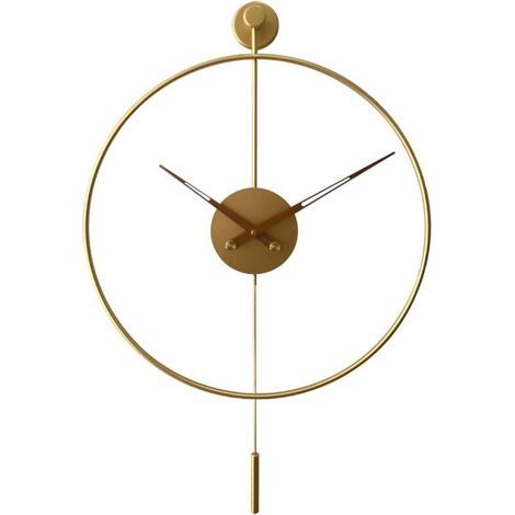 Orologio da Parete, Orologio a Pendolo Silenzioso Moderno Decorativo per Cucina Camera Soggiorno Ufficio - 50cm (1/4)