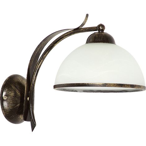Lampada da parete applique KORFU in ottone antico