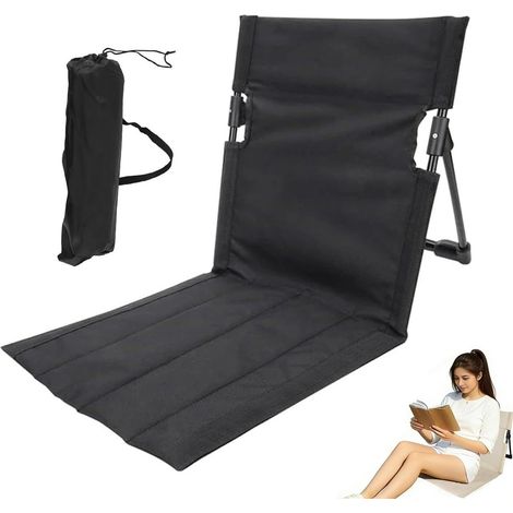 Chaise Sol Chaise Longue Plage Chaise Longue Plage Premium Siège Léger Dossier Cadre Aluminium Sac Transport Pique Nique Pêche (1/5)
