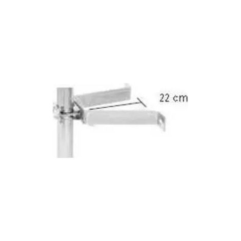 Erard 800862 Fijaciones murales plateadas acero zinc