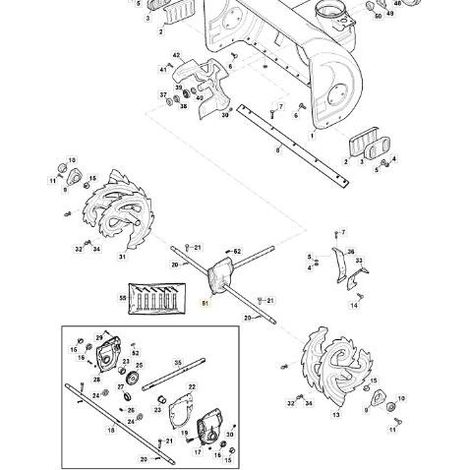 GETRIEBEBAUGRUPPE – ST5266PB / ORIGINAL STIGA TRAC – 118820819/0