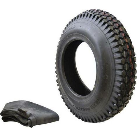 Pneu Remorque 400 x 8 - 230 Kg - Jante 8 Pouces - 4 Plis - Avec Chambre À Air - HF-210