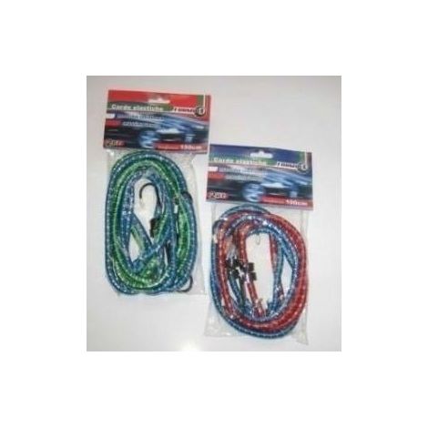 ELASTICI C/GANCIO FERRO mm.8x2mt. Pz.2
