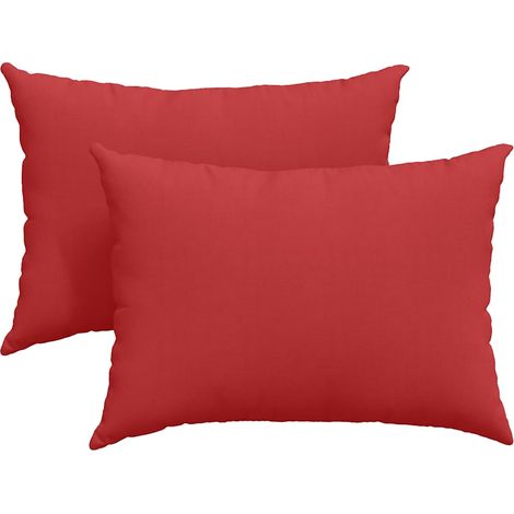 Cojines de sofá 2 pcs Rojo 70 x 50 cm tela vidaXL