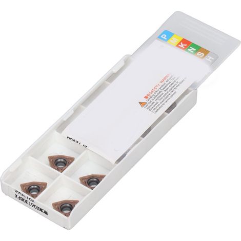 Kit de 10 plaquettes de tournage en carbure pour fraiseuse CNC, compatible avec WCMX06T308FX (1/5)