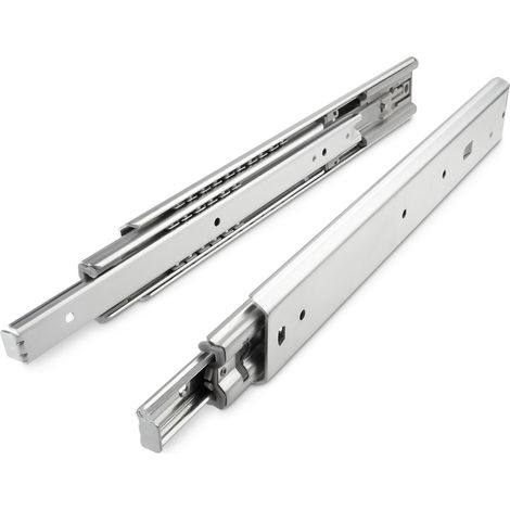 Vollauszug belastbar bis 80 kg Länge 450 mm mit Softclose Teleskopauszug Schubladenauszug KV1 von JUNKER (1/5)