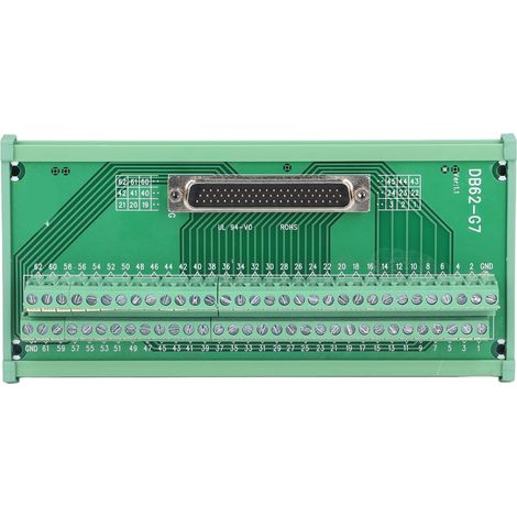 Connecteur d'interface mâle femelle 3 rangées, adaptateur bornier à vis, module de répartition DC 60V DB62-M7 (1/5)