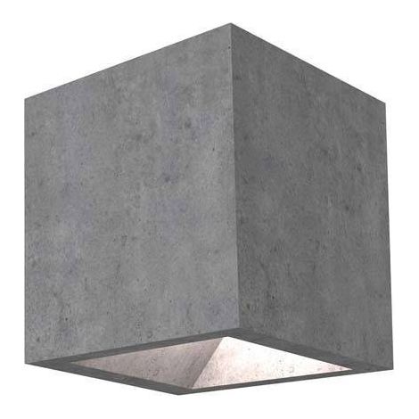 Leds-C4 Simenti - Applique Murale Extérieure LED Gris Ciment IP65 (1/2)