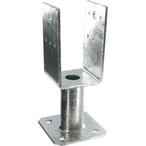 Piede di sostegno a U con piastra PPUP 70x70mm