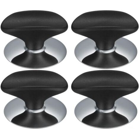 Sollbry 4 Pièces Boutons de Couvercle Poele, Casserole Couvercle Boutons, Bouton de Remplacement de Couvercle Cuisine pour Couvercle Verre, Poignée de Casseroles et Poêles