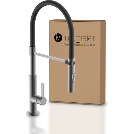 Robinet mitigeur cuisine douchette anthracite K4 (1/5)