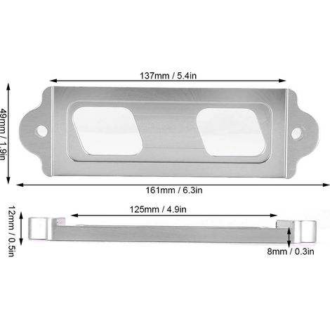 Support de batterie en alliage d'aluminium pour modification de voiture, compatible avec Honda Civic argentée (1/5)