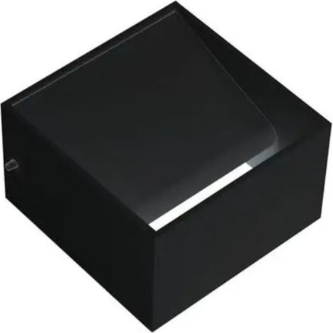 Applique murale LED Noir 8W (Eq. 64W) 4200K Dim. 100x100mm (1/3)