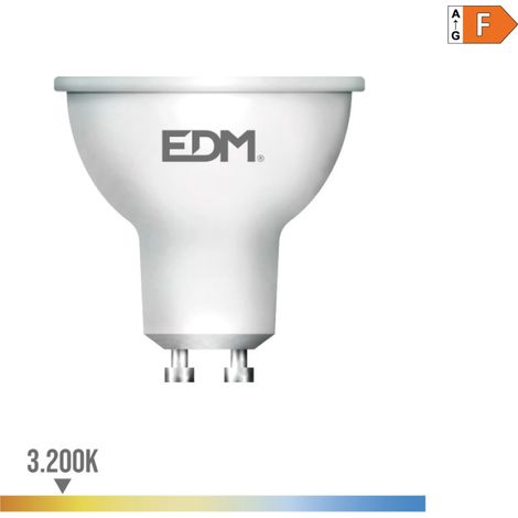LED-Dichroitische Lampe, GU10, 8W, 600lm, 3200K, warmes Licht  EDM 35385