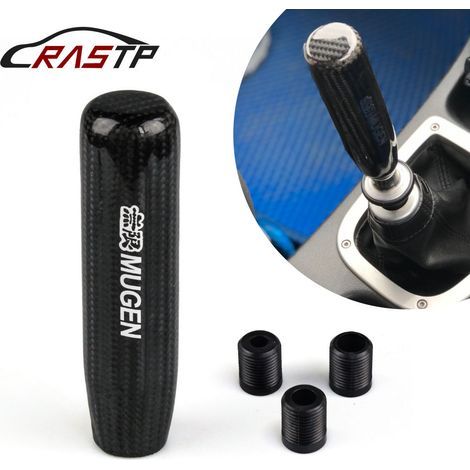 Modification de voiture : Pommeau de levier de vitesse en fibre de carbone Unlimited, pommeau personnalisé de 13 cm, poignée de 18 cm de long - Marque Unlimited SFN034 (1/4)