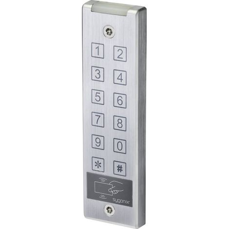 Sygonix SY-4777290 Tastiera numerica con RFID Da parete 12 V/DC, 24 V/DC IP65 con touchscreen