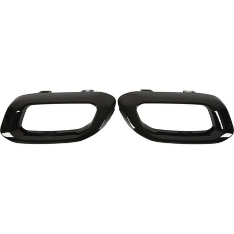 Embouts décoratifs de sortie d'échappement pour Mercedes-Benz GLC, GLE, GLS, X253, C253, W167, V167, C167, X167, modèles AMG Line de 2020 à 2023, noir brillant. (1/5)