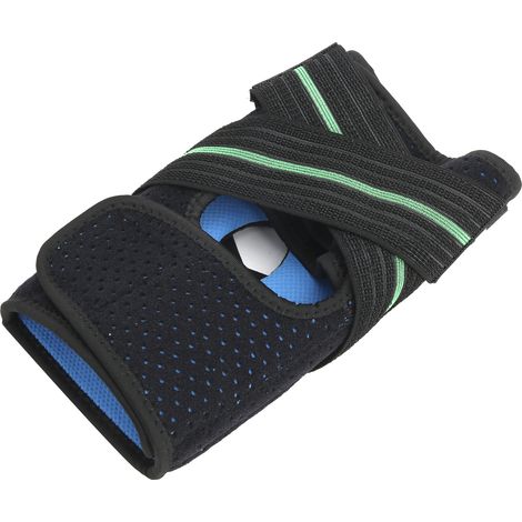 Genouillère de Compression pour Course à Pied avec Support Articulaire - Coussinet en Silicone pour Fitness et Sport - Manchette Verte (1/5)