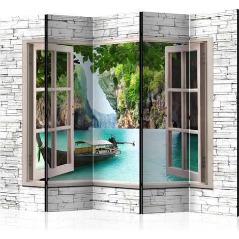 Paravent 5 Volets "Thai Paradise" 172x225cm (1/2)